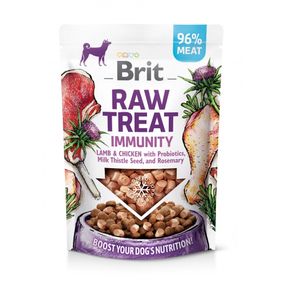 Ласощі для собак Brit Raw Treat freeze-dried Immunity з ягнятком та куркою 40 гр