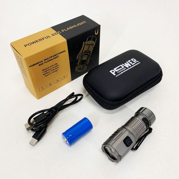 Яркий тактический фонарик, Фонарь для дома с зарядкой от розетки, Перезаряжаемый ручной фонарь JK-64 | Зображення 7