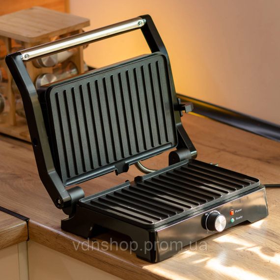 Електрогриль притискний з антипригарним покриттям 1500 Вт Sokany SK-08026 | Зображення 7