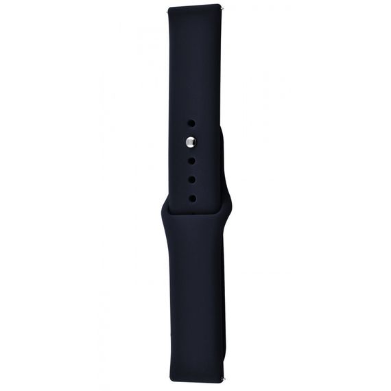 Ремінець Xiaomi Amazfit/Samsung Sport Band 22 mm, ремінець для смарт годинника, ремеошок для фітнес браслета black