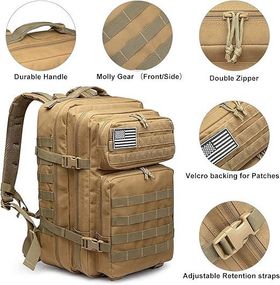 Тактичний рюкзак OPERATOR 50L Assault MOLLE – штурмовий військовий рюкзак + подарунок | для ЗСУ, туризму, виживання