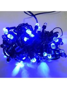 Світлодіодна гірлянда Led "Кристали" на 500 світлодіодів електрична з контролером Синій