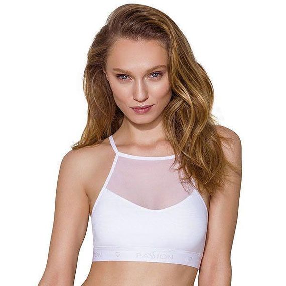 Спортивний топ з прозорою вставкою Passion PS006 TOP L, white Sex Aura