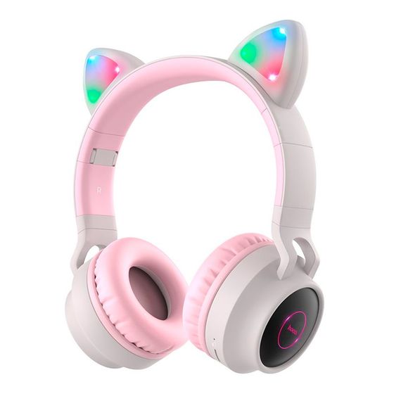Бездротові навушники Bluetooth HOCO W27, Pink/Gray