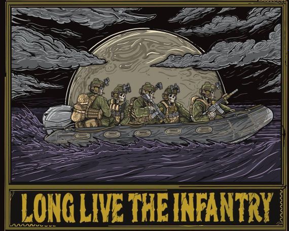 Баннер "Long Love The Infantry" 600х900 мм