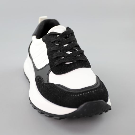 Кросівки жіночі 591568 Чорні білі 36 37 38 39 40 41 | Зображення 1