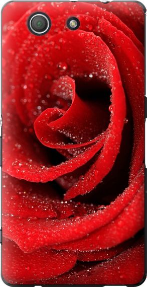 Чехол на Sony Xperia Z3 Compact D5803 Красная роза "529u-277-17620"