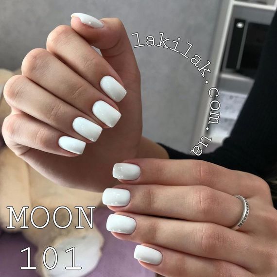 Гель-лак Moon Full №101 білий 8мл
