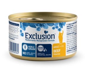 Консервований корм Exclusion Cat Adult Beef All Breeds з яловичиною для дорослих котів всіх порід, 85 г