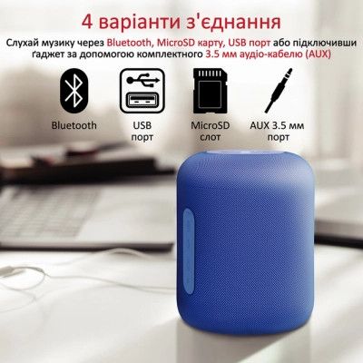 Акустическая система Promate Boom-10 Blue (boom-10.blue) | Зображення 5