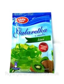 Желе (галаретка) зі смаком ківі Galaretka Kraw Pak, у пакетиках 70 г, Польща, оригінал