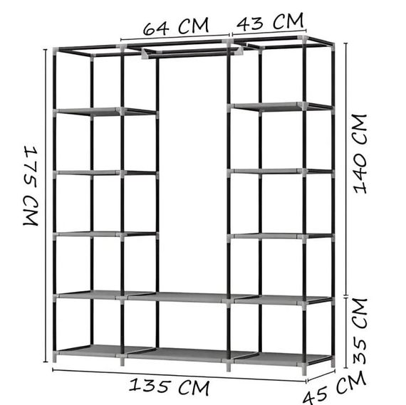 Тканинна шафа HCX Storage Wardrobe 88130 | Зображення 1