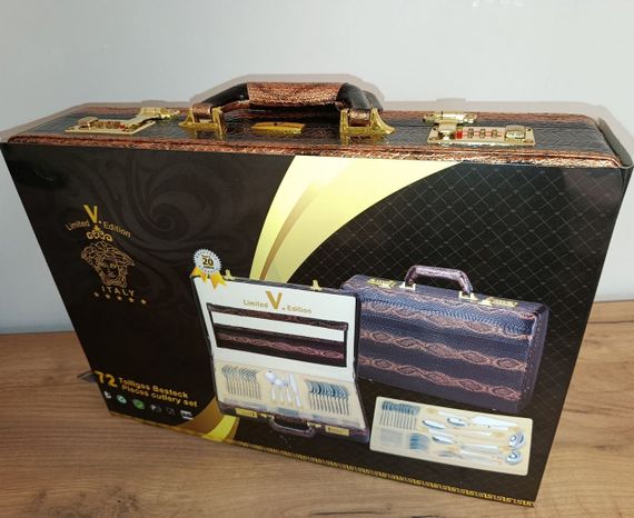 Набір столових приборів Limited V. Edition LV-1002, 72 предмети, у валізі, для 12 персон | Зображення 8