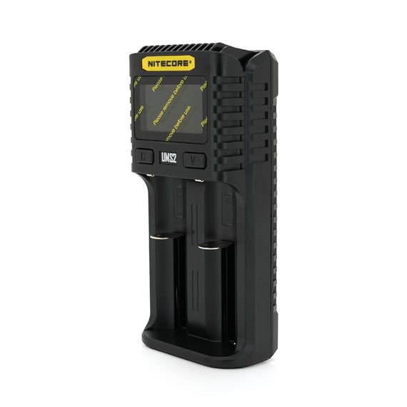 Зарядний пристрій універсальний Nitecore Digicharger UMS2, 2 канали, LCD дисплей, підтримує Li-ion, Ni-MH та Ni-Cd AA (R6), ААA