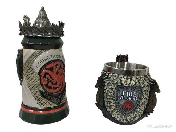 Подарочный набор Кружка Game Of Thrones House Targaryen Fire And Blood Игра Престолов и... | Зображення 1