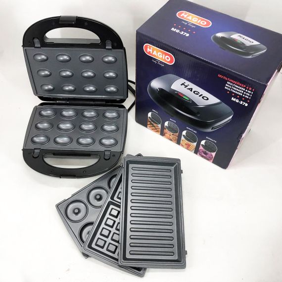 Контактні притискні грилі, Решітки для смаження м'яса та овочів, Бутербродниця і вафельниця 4в 1 TU-71 | Зображення 1