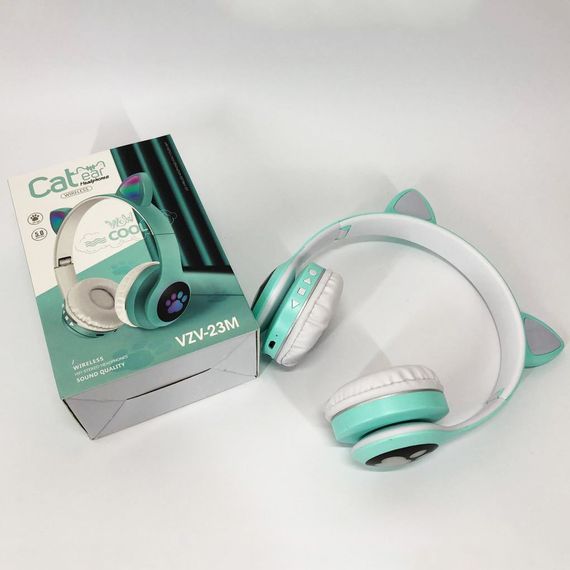 Наушники беспроводные детские с ушками качественные Cat VZV 23M, Детские наушники cat TS-68 | Зображення 1