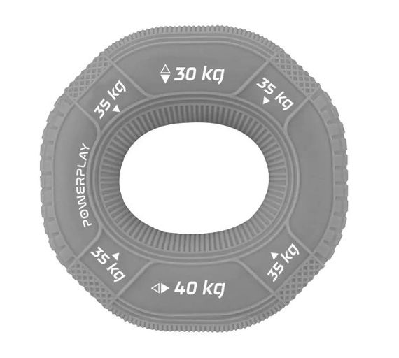 Еспандер кистьовий силіконовий PowerPlay PP-4331 Hand Grip Large 30-35-40 кг Сірий (PP_4331_Grey_(30-35-40))