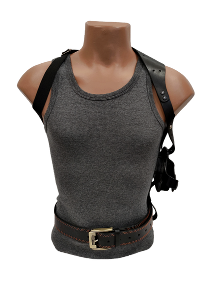 Кобура Storm (Шторм) оперативна + поясна формована (шкіра, чорна) MAS | Зображення 4