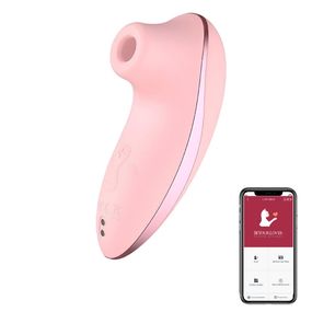 Вакуумный стимулятор BeYourLover HIBA с подогревом, с приложением, розовый Sex Aura
