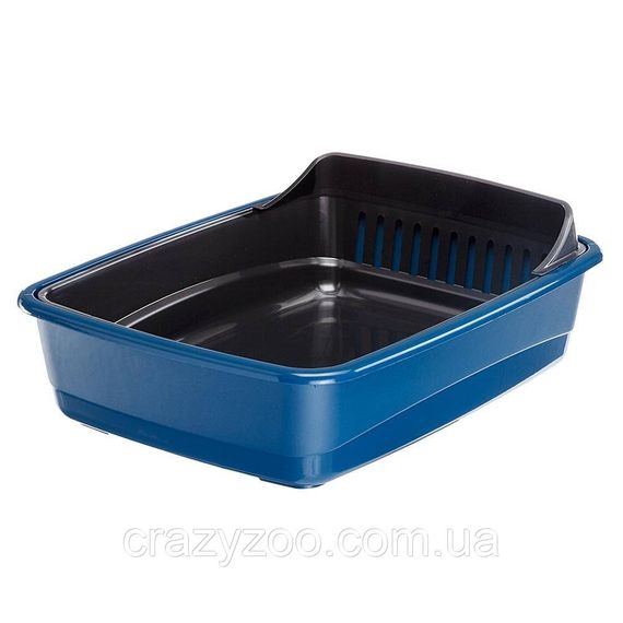 Туалет для котов Ferplast Ariel 10 с системой просеивания синий 46.5х35.5х11.5 см 72041499