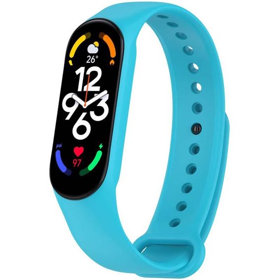 Силиконовый ремешок для Xiaomi Mi Band 7/6/5/4/3 Бирюзовый / Marine Green