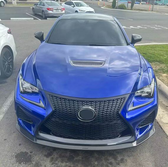 Передняя накладка Lip (для RC F 2014-2018, Карбон) для Lexus RC 200t 2014- гг | Зображення 4