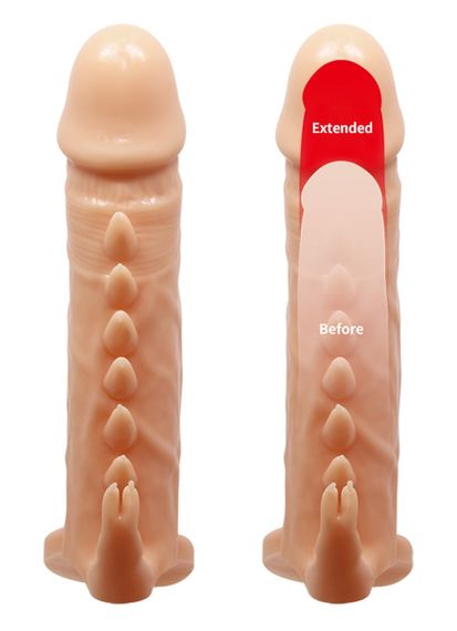 Подовжуюча насадка (подовжує на 4 см) PREETTY LOVE - Penis Sleeve Emmitt, BI-026246 Sex Aura | Зображення 3