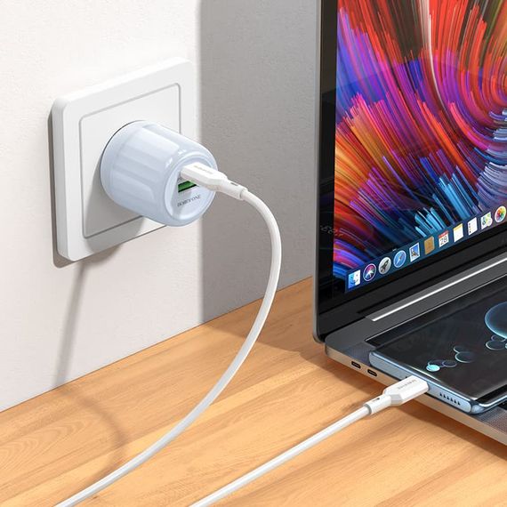 МЗП Borofone BA93A Lustrous PD20W+QC3.0 (1USB-A/1C) | Зображення 2