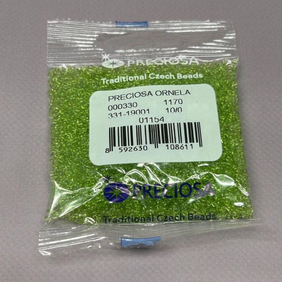 Бісер чеський Preciosa 10/0, колір 01154 - 50 г | Зображення 1