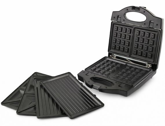 Мультипекарь 3в1 Esperanza EKT006K Portabella сэндвичница вафельница гриль со сменными панелями