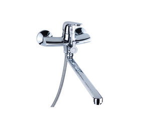 Змішувач NM d40мм для ванної гусак прямий 350мм дивертор вбуд.картрідж Aquatica