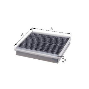 Фильтр салона угольный Smart 450 98-07, Hengst, E964LC,