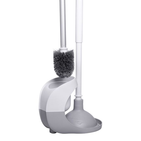 Набір для чищення унітазу: йоржик для чищення туалету з підставкою та вантузом 50 (см) щітка для унітазу HP-35015-28 | Зображення 2