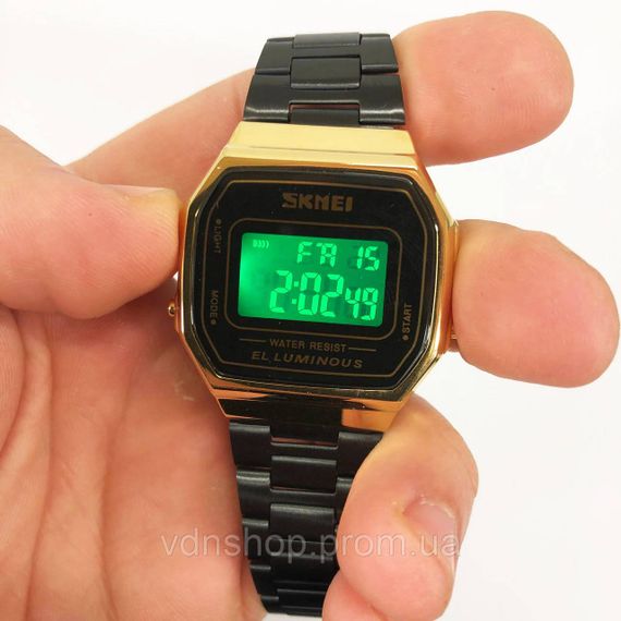 Классик часы скмей SKMEI 1647GDBK, Оригинальные мужские часы винтажные на цепочке CW-49 | Зображення 5