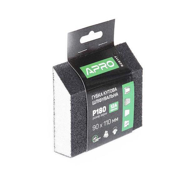 Губка шліфувальна APRO чотиристороння кутова P180 8281111