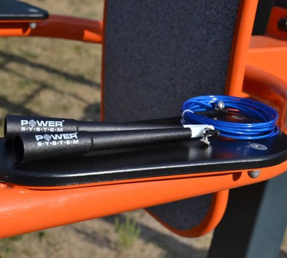 Скакалка швидкісна Power System PS-4033 Crossfit Jump Rope Blue 2,8 м (PS-4033_Black-Blue) | Зображення 2