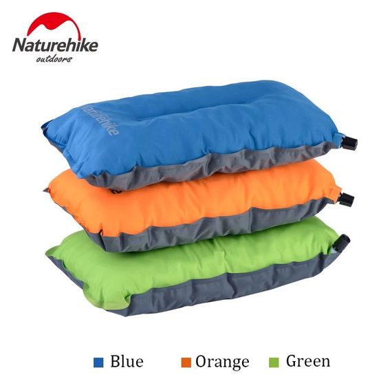 Подушка самонадувна Naturehike Sponge automatic NH17A001-L, світло блакитна | Зображення 1
