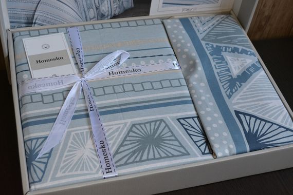 Постільна білизна First Choice Homesko Ranforse сімейний 160 х 220 см Bohem Blue | Зображення 1