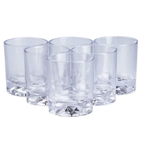 Набор стаканов стеклянный 6 шт по 250 мл прозрачный HP556 | Зображення 2