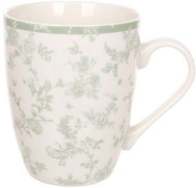 Кухлі порцелянові (чашки чайні) "Floral Green" 6 кухлів 350мл