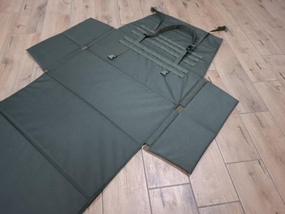 Мат килимок стрілецький тактичний військовий Олива 195*120 см з 6 секцій зложується з бічними вставками знімними | Зображення 5