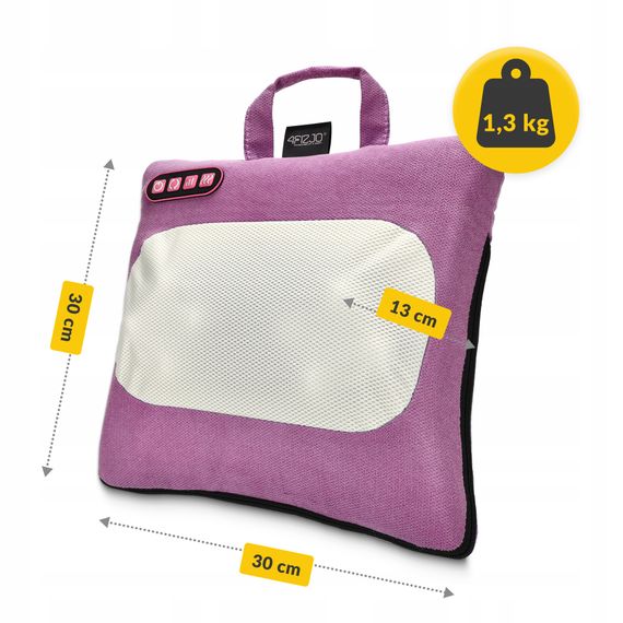 Подушка-масажер 4FIZJO Shiatsu Lite Violet (P-5905973404129) | Зображення 3