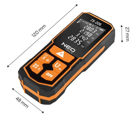 Лазерний далекомір NEO Tools 75-206 (100 м) | Зображення 5