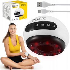 Масажна вакуумна банка 4FIZJO акумуляторна з ІЧ прогріванням 4FJ0516 White (P-5907739318688)