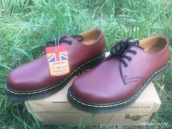 Ботинки полуботинки туфли Dr. Martens 1461 Cherry RED Smooth (Бордовые) Размер 41 42 43... | Зображення 8