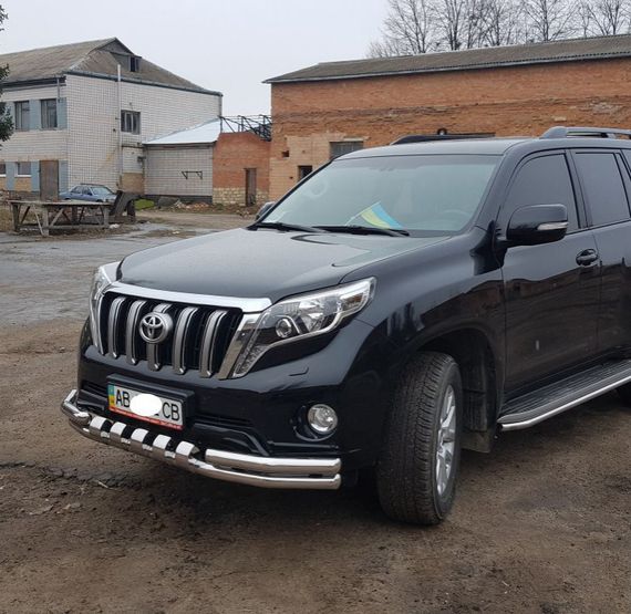 Передняя защита F3-31 (нерж) для Toyota Land Cruiser Prado 150 | Зображення 8