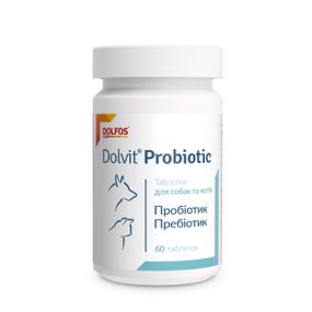 Пробиотики для собак и котов Dolvit Probiotic 60 табл