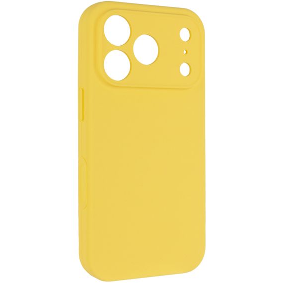 Чохол Silk Full Camera Protective (AA) NO LOGO для Apple iPhone 17 Pro / 18 Pro (6.3") Жовтий / Yellow