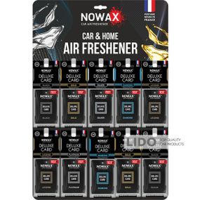 NOWAX Ароматизатор целюлозний серія Delux Card Планшет MIX №1